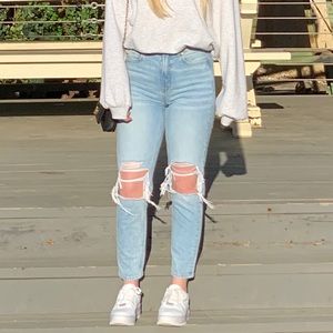 American eagle high rise boyfriend jeans 4